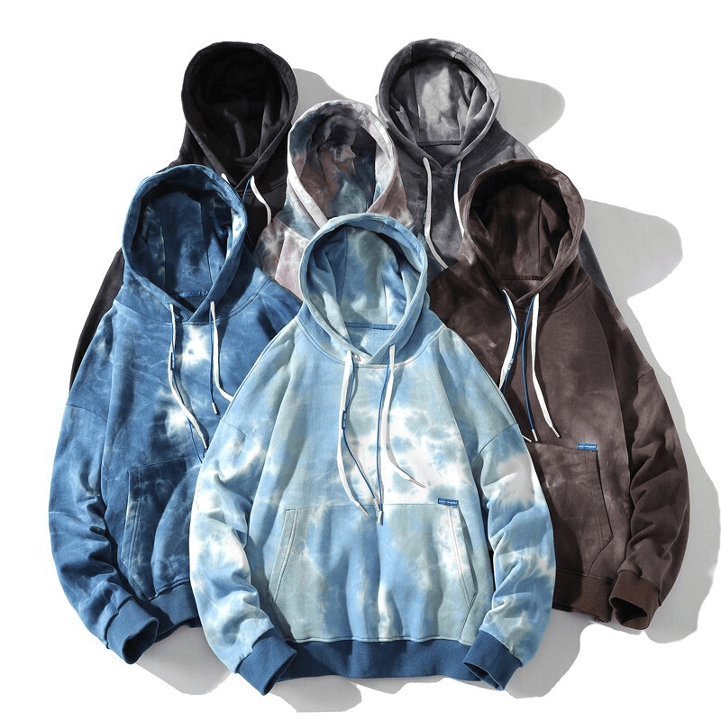 Oversized cotton hoodie with print in various colors, perfect loose fit for men seeking comfort and style - Product Code: SF1325.